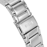 Guess Raven Diamonds Silver Dial Silver Steel Strap Watch for Women - GW0104L1