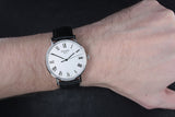 Tissot Everytime Medium White Dial Jam Tangan Tali Kulit Hitam Untuk Pria - T109.410.16.033.01