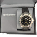 Tag Heuer Aquaracer Quartz Black Dial Black Rubber Strap Watch for Men -  WBD1110.FT8021