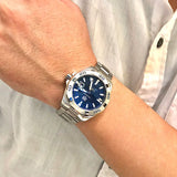 Tag Heuer Aquaracer Automatic Blue Dial Silver Steel Strap Watch for Men - WBD2112.BA0928