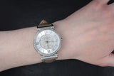 Michael Kors Caitlin Quartz Silver Dial Gray Leather Strap Watch For Women - MK2377