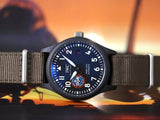 IWC Pilot’s Watch Mark XVIII Top Gun Edition “SFTI” Black Dial Green Nylon Strap Watch for Men - IW324712