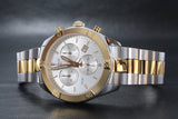 Tissot PR 100 Sport Chic Chronograph Silver Dial Two Tone Steel Strap Jam Tangan Untuk Wanita - T101.917.22.031.00