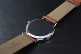 Tissot T Classic Everytime Jam Tangan Tali Kulit Coklat Dial Putih Besar Untuk Pria - T109.610.16.037.00