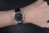 Tissot T Classic Dream Black Dial Black Leather Strap Watch for Men - T033.410.26.053.01