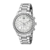 Michael Kors Brinkley Diamonds Silver Dial Silver Steel Strap Watch for Women - MK6186