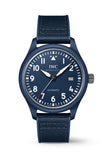 IWC Pilot’s Watch Automatic "Laureus Sport for Good" Edition Blue Dial Blue Nylon Strap Watch for Men - IW328101