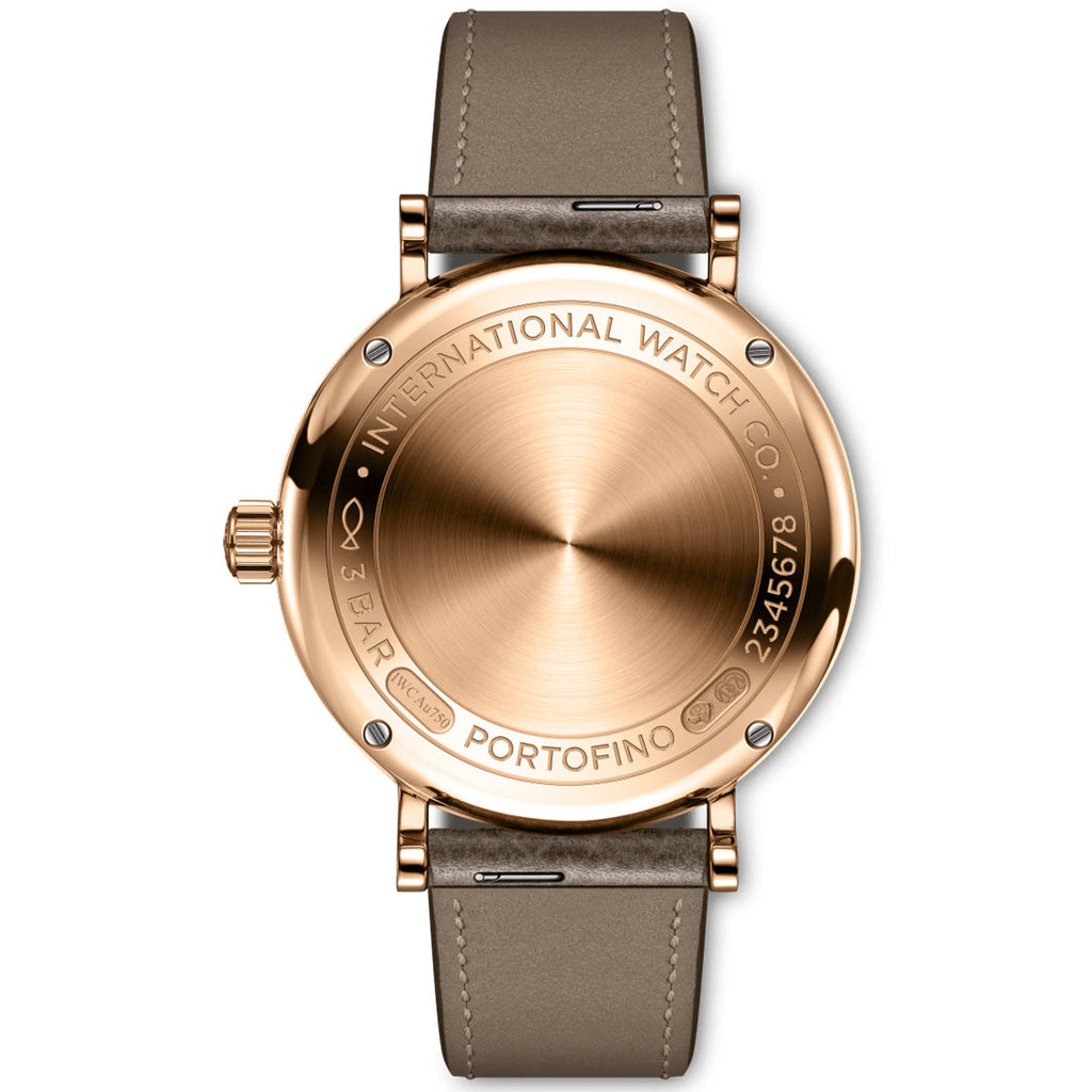 IWC Portofino Automatic Silver Dial Brown Leather Strap Watch for Men - IW357414