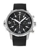 IWC Aquatimer Chronograph Black Dial Black Leather Strap Watch for Men - IW376803