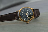 IWC Pilot's Watch Automatic Spitfire Green Dial Brown Leather Strap Watch for Men - IW326802