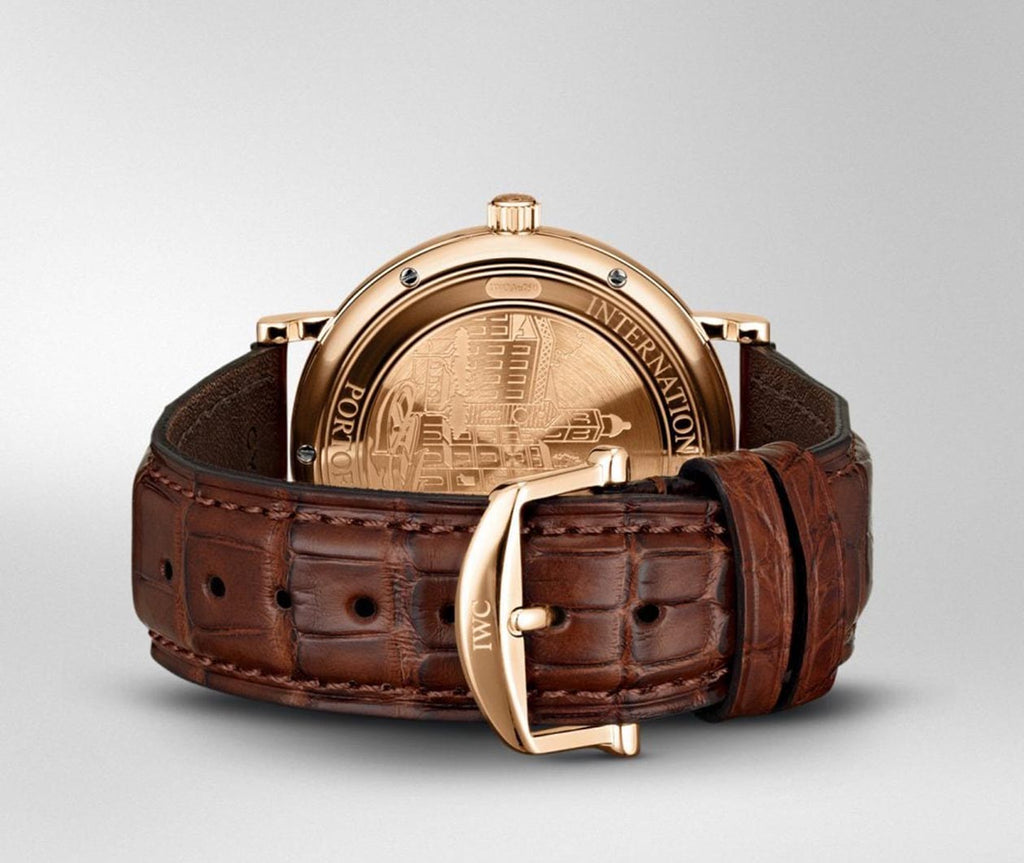 Smooth Leather Watch Band - Flat