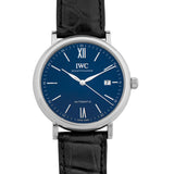 IWC Portofino '150 Years Edition' Automatic Blue Dial Black Leather Strap Watch for Men - IW356518