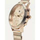 Tommy Hilfiger Blake Quartz Gold Dial Gold Mesh Bracelet Watch for Women - 1782303