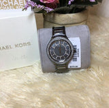 Michael Kors Kerry Gunmetal Dial Steel Strap Watch for Women - MK3410