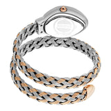 Just Cavalli Novara Silver Dial Two Tone Steel Strap Watch for Women - JC1L264M0075