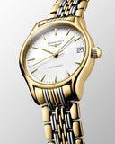 Longines Lyre Quartz White Dial Gold Stainless Steel Watch for Women - L4.859.2.12.7