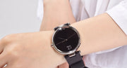 Calvin Klein Sight Black Dial Black Leather Strap Watch for Men - K1S21102