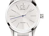 Calvin Klein Bold White Dial Silver Steel Strap Watch for Men - K2241120