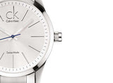 Calvin Klein Bold White Dial Silver Steel Strap Watch for Men - K2241120