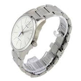 Calvin Klein Bold White Dial Silver Steel Strap Watch for Men - K2241120