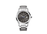 Calvin Klein Bold Black Dial Silver Steel Strap Watch for Men - K2246107