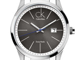 Calvin Klein Bold Black Dial Silver Steel Strap Watch for Men - K2246107