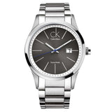 Calvin Klein Bold Black Dial Silver Steel Strap Watch for Men - K2246107