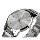 Calvin Klein City Silver Dial Silver Steel Strap Watch for Women - K2G23126