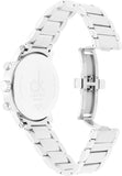 Calvin Klein City Chronograph White Dial Silver Steel Strap Watch for Men - K2G271Z6