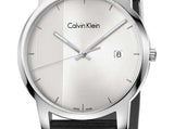 Calvin Klein City Silver Dial Black Steel Strap Watch for Men - K2G2G1CX