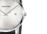 Calvin Klein City Silver Dial Black Steel Strap Watch for Men - K2G2G1CX