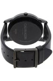 Calvin Klein City Quartz Black Dial Black Leather Strap Watch for Men - K2G2G4CX