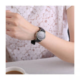 Calvin Klein Skirt Black Dial Black Leather Strap Watch for Women  - K2U231C1