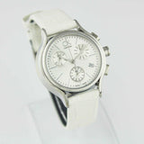 Calvin Klein Skirt White Dial White Leather Strap Watch for Women - K2U291L6