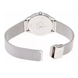 Calvin Klein Minimal Silver Dial Silver Mesh Bracelet Watch for Men - K3M211Y6