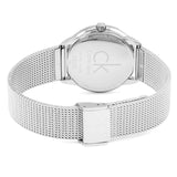 Calvin Klein Minimal Grey Dial Silver Mesh Bracelet Watch for Men - K3M22124