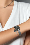 Calvin Klein Minimal Grey Dial Silver Mesh Bracelet Watch for Women - K3M23124