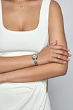 Calvin Klein Minimal White Dial Silver Mesh Bracelet Watch for Women - K3M23126