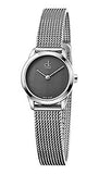 Calvin Klein Minimal Grey Dial Silver Mesh Bracelet Watch for Women - K3M2312X