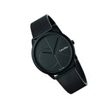 Calvin Klein Minimal Black Dial Black Mesh Bracelet Watch for Women - K3M524B1