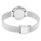 Calvin Klein Firm White Dial Silver Mesh Bracelet Watch for Women - K3N23126