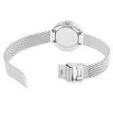 Calvin Klein Firm White Dial Silver Mesh Bracelet Watch for Women - K3N23126