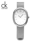 Calvin Klein Incentive Silver Dial Silver Mesh Bracelet Watch for Women - K3P23126