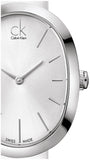 Calvin Klein Incentive White Dial White Leather Strap Watch for Women - K3P231L6