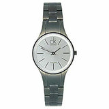Calvin Klein Simplicity Silver Dial Grey Steel Strap Watch for Women - K4323620