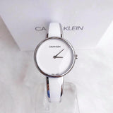 Calvin Klein Seduce White Dial Two Tone Steel Strap Watch for Women - K4E2N116