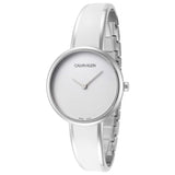 Calvin Klein Seduce White Dial Two Tone Steel Strap Watch for Women - K4E2N116