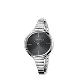 Calvin Klein Lively Black Dial Silver Steel Strap Watch for Women - K4U23121