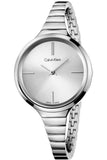 Calvin Klein Lively Silver Dial Silver Steel Strap Watch for Women - K4U23126