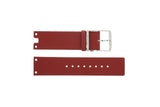 Calvin Klein Glam Transparent Dial Red Leather Strap Watch for Women - K9423144